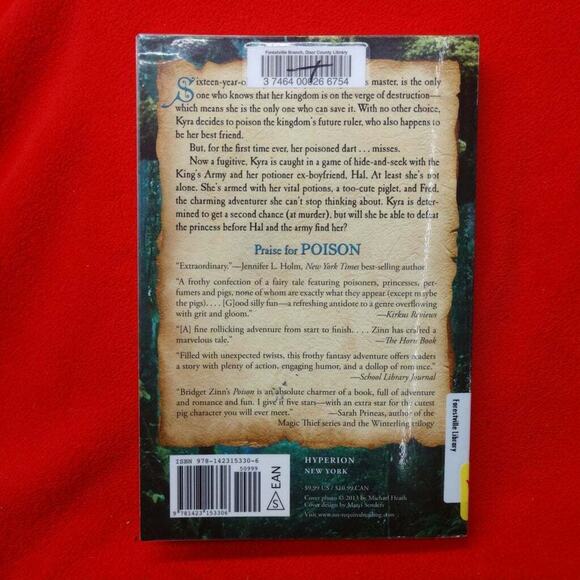 Poison by Bridget Zinn -‎ YA Fiction Book Softcover Ex-Library - Picture 2 of 9